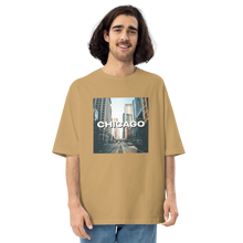 Sand Khaki / S Chicago Unisex Oversized T-Shirt by Design Express