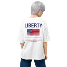 Liberty Unisex Oversized White T-Shirt by Design Express