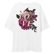 Love Flower Back Unisex Oversized T-Shirt by Design Express