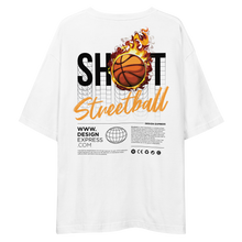 Shoot Streetball Back Unisex Oversized Light T-Shirt by Design Express