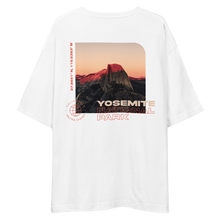 Yosemite National Park Back Unisex Oversized White T-Shirt by Design Express