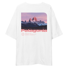 Monte Fitz Roy, Patagonia Back Unisex Oversized White T-Shirt by Design Express