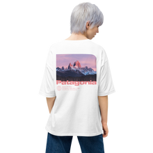 Monte Fitz Roy, Patagonia Back Unisex Oversized White T-Shirt by Design Express