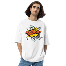 White / S Boom Pop Art Unisex Oversized T-Shirt by Design Express