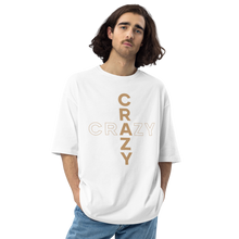 White / S Crazy Cross Unisex Oversized T-Shirt by Design Express