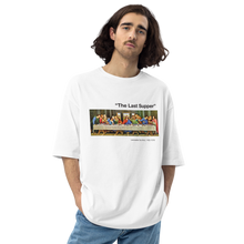 White / S The Last Supper Unisex Oversized Light T-Shirt by Design Express