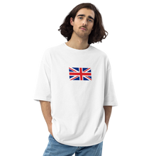 I'd Rather Be In Britain Unisex Oversized White T-Shirt by Design Express