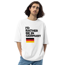 White / S I'd Rather Be In Germany Unisex Oversized Light T-Shirt by Design Express