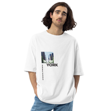 White / S New York Coordinates Front Unisex Oversized Light T-Shirt by Design Express