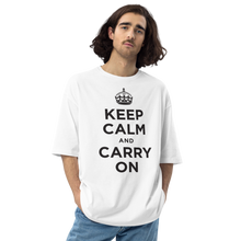 Keep Calm and Carry On Unisex Oversized T-Shirt by Design Express