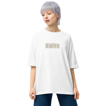 White / S Friendship is Beautiful Unisex Oversized T-Shirt by Design Express