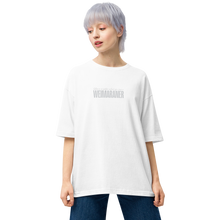 White / S Weimaraner Unisex Oversized T-Shirt by Design Express