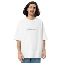 White / S Humanity Back Unisex Oversized T-Shirt by Design Express