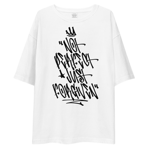 Not Perfect Just Forgiven Unisex Oversized Light T-Shirt by Design Express