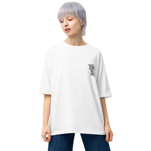 Make Peace Not War Back Unisex Oversized Light T-Shirt by Design Express