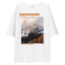Maroon Bells, Colorado Front Unisex Oversized T-Shirt by Design Express