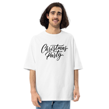 White / S Christmas Party Unisex Oversized Light T-Shirt by Design Express