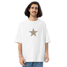 White / S Star Unisex Oversized T-Shirt by Design Express