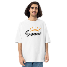 White / S Summer Unisex Oversized T-Shirt by Design Express