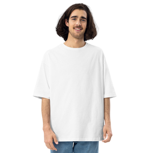 White / S Crazy Graffiti Unisex Oversized T-Shirt by Design Express