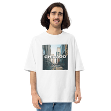 White / S Chicago Unisex Oversized T-Shirt by Design Express