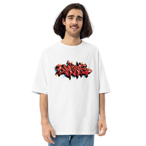 White / S Dream Graffiti Unisex Oversized T-Shirt by Design Express