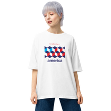 I'd Rather Be In America Unisex Oversized White T-Shirt by Design Express