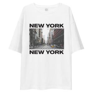 New York Front Unisex Oversized Light T-Shirt by Design Express