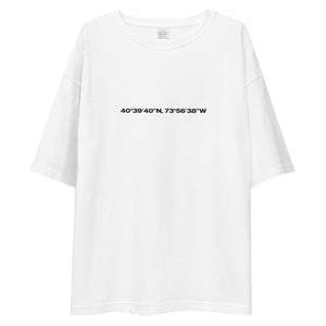 New York Back Unisex Oversized Light T-Shirt by Design Express