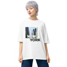 White / S New York Coordinates Unisex Oversized Light T-Shirt by Design Express