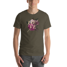 Army / S Love Flower Short-Sleeve Unisex T-Shirt by Design Express