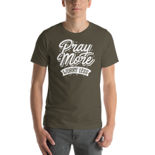 Army / S Pray More Worry Less Short-Sleeve Unisex T-Shirt by Design Express