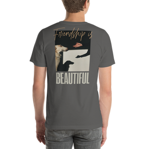 Friendship is Beautiful Unisex T-shirt Back by Design Express