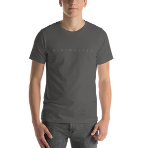 Asphalt / S Minimalist Short-Sleeve Unisex T-Shirt by Design Express