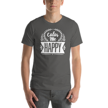 Asphalt / S Color Me Happy Short-Sleeve Unisex T-Shirt by Design Express