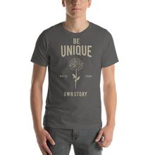 Asphalt / S Be Unique, Write Your Own Story Unisex T-Shirt by Design Express