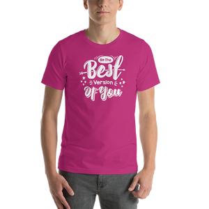 Berry / S Be the Best Version of You Short-Sleeve Unisex T-Shirt by Design Express