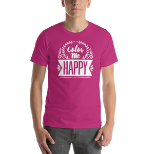 Berry / S Color Me Happy Short-Sleeve Unisex T-Shirt by Design Express