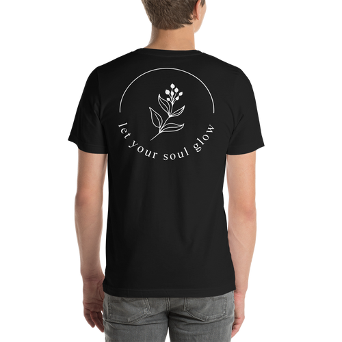 Let your soul glow Back Short-Sleeve Unisex T-Shirt