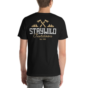 Stay Wild Outdoor Backside Unisex T-Shirt by Design Express