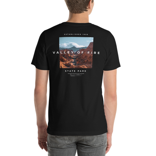 Valley of Fire Unisex T-shirt Back by Design Express