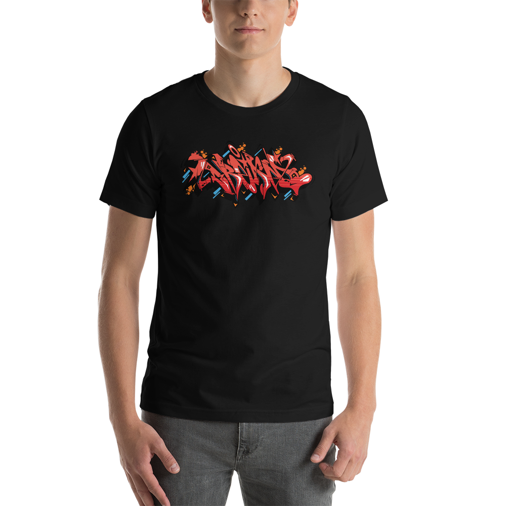 Black / XS Dream Graffiti Short-Sleeve Unisex T-Shirt by Design Express