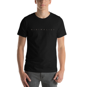Black / XS Minimalist Short-Sleeve Unisex T-Shirt by Design Express