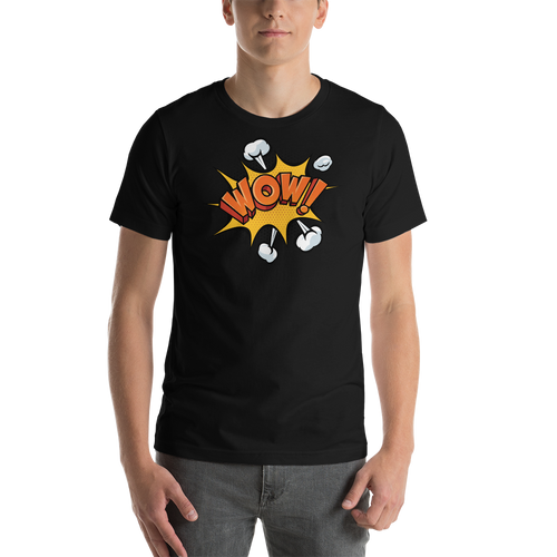 XS Wow Pop Art Short-Sleeve Unisex T-Shirt by Design Express