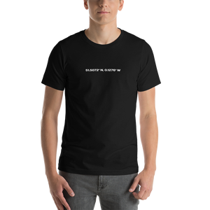 XS London Back Unisex Black T-Shirt by Design Express