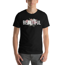 Black / XS Beautiful Flower Short-Sleeve Unisex Dark T-Shirt by Design Express