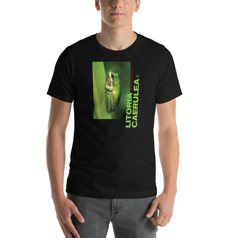 XS Litoria Caerulia Front Short-Sleeve Unisex T-Shirt by Design Express