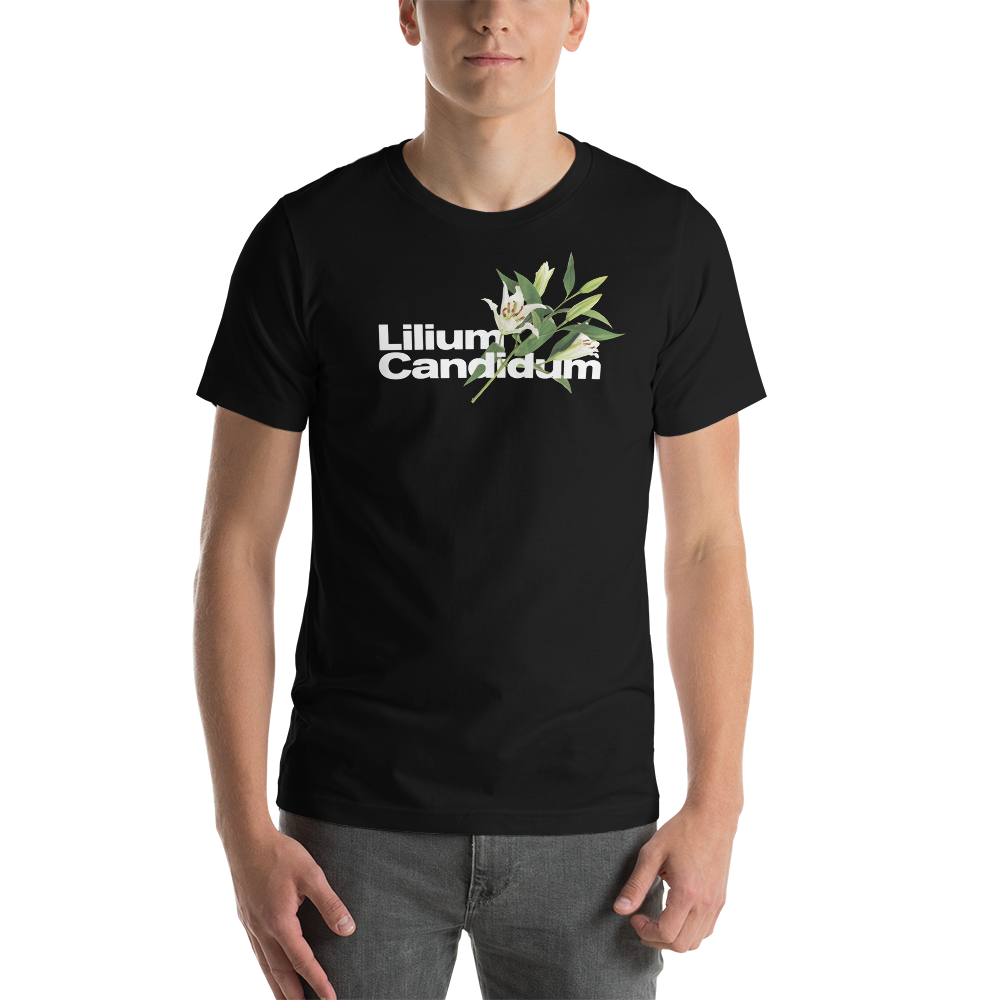 Black / XS Lilium Candidum Short-Sleeve Unisex T-Shirt by Design Express