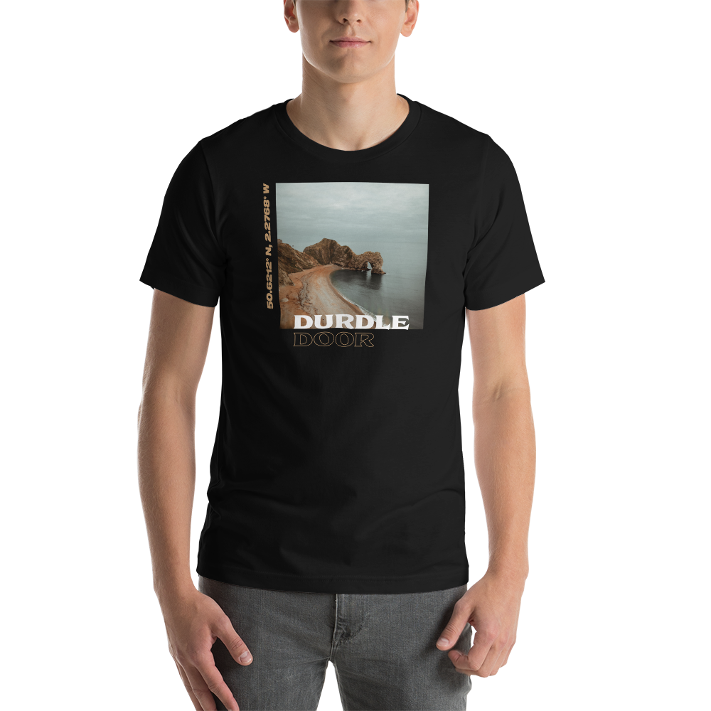 XS Durdle Door Front Short-Sleeve Unisex T-Shirt by Design Express