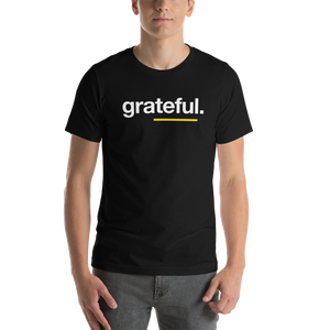XS Grateful (Sans) Short-Sleeve Unisex T-Shirt by Design Express